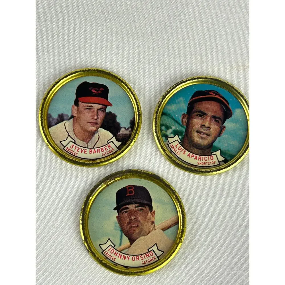 1964 Topps Baseball Coin Lot Brooks Robinson Luis Aparicio Orioles - Picture 4 of 5